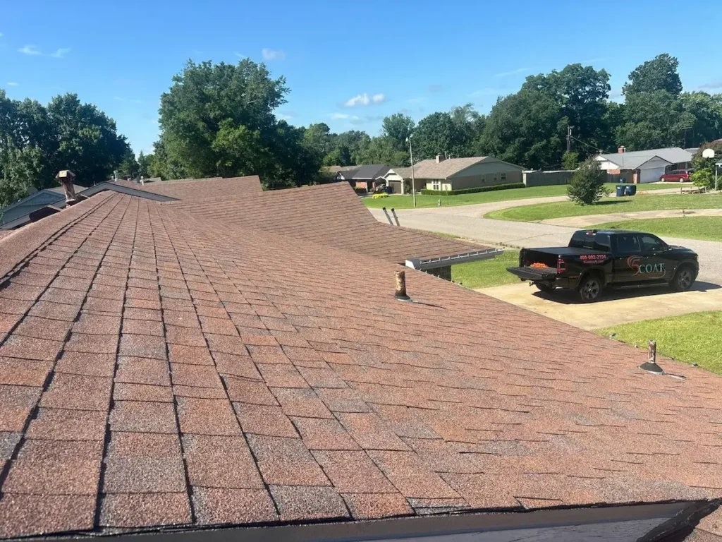 5Coat brown shingles roof