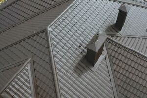 Corrugated metal roof and metal roofing